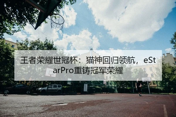 王者荣耀世冠杯：猫神回归领航，eStarPro重铸冠军荣耀